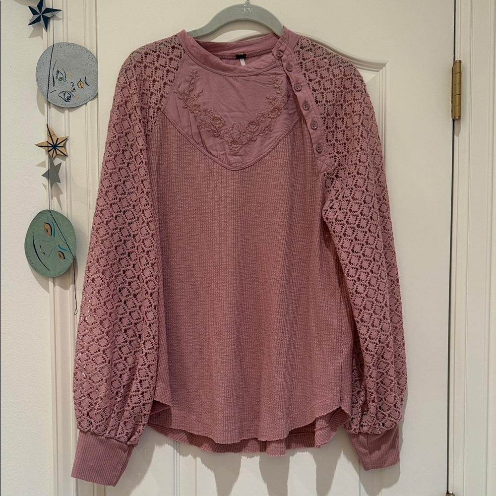 Pink long sleeve Women's Top
